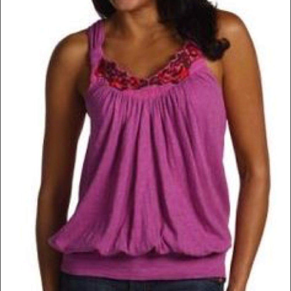 Free People Fuschia Y-Back Tank